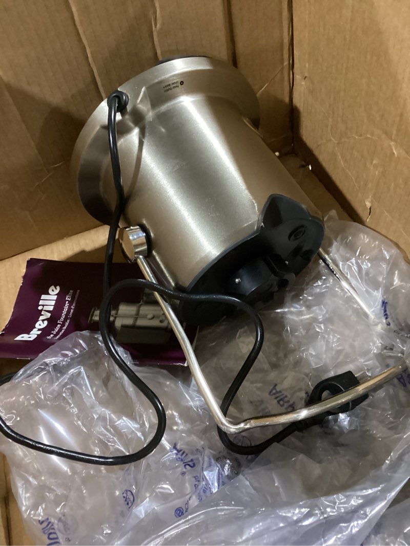 Condition photo showing As Is for Breville Juice Fountain Elite 800JEXL, Silver