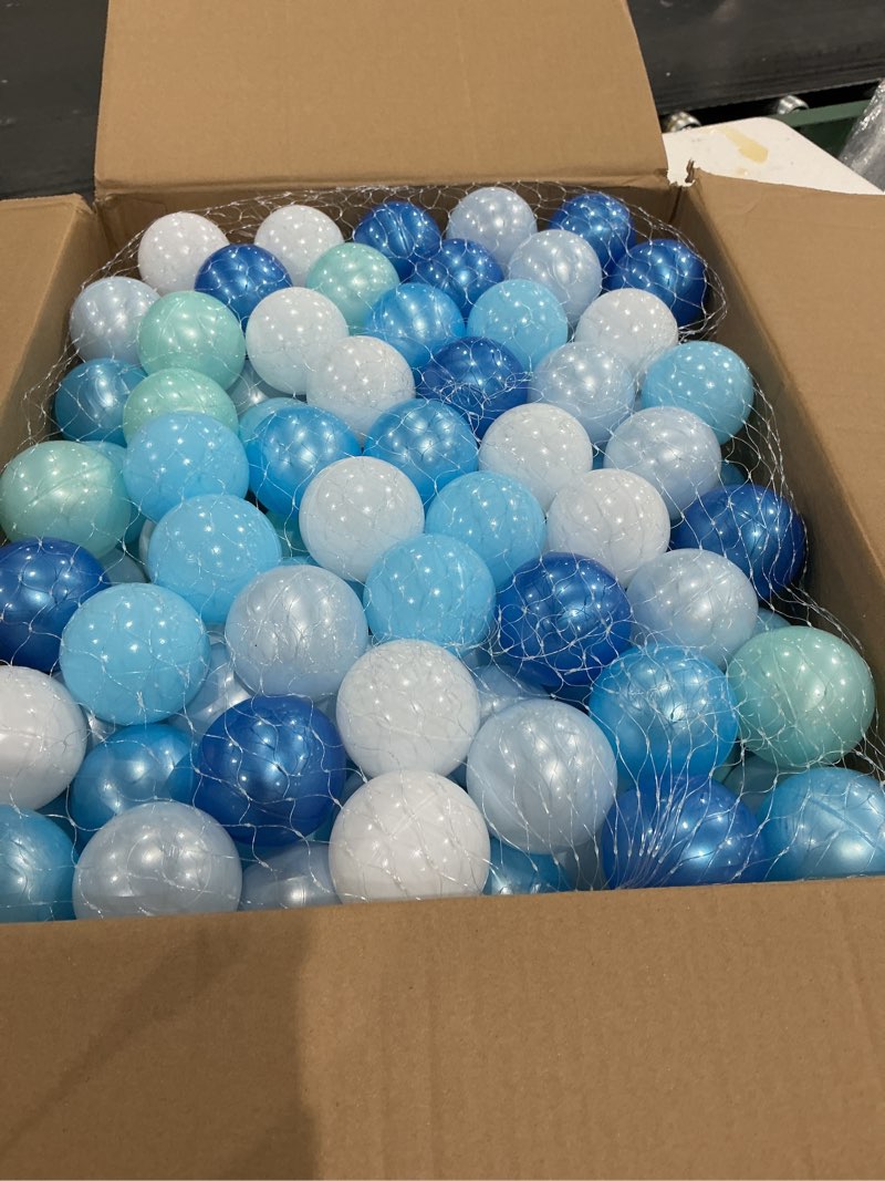 Condition photo showing Good Condition for starbolo ball pit balls for toddlers phthalate free bpa free non-toxic crush proof play balls for toddlers kids pool playhouse pack of 100 200 500 5 blue+white 200 balls