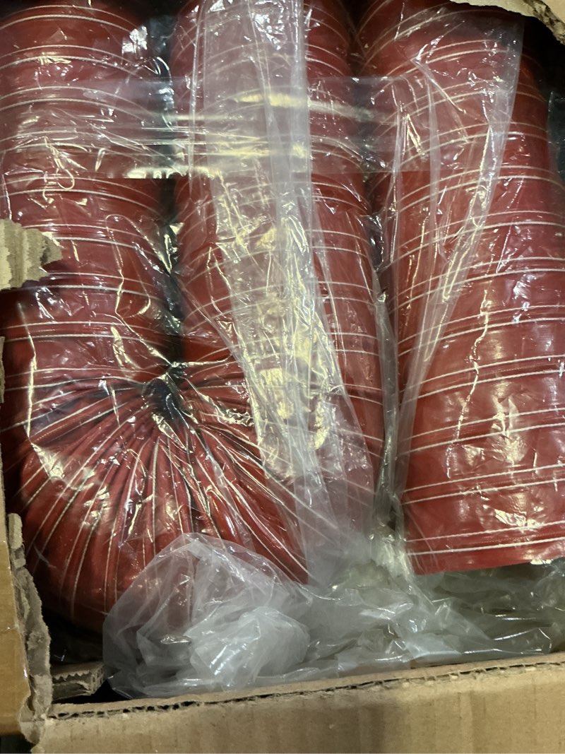 Condition photo showing New/Like New for nowball 3.5in automotive air duct hose, length 3 meter-10ft, 3.5" silicone flexible cooling ducting, 89mm high heat brake exhaust hose for car, garage, dryer air system red 3.5in-10ft-3m