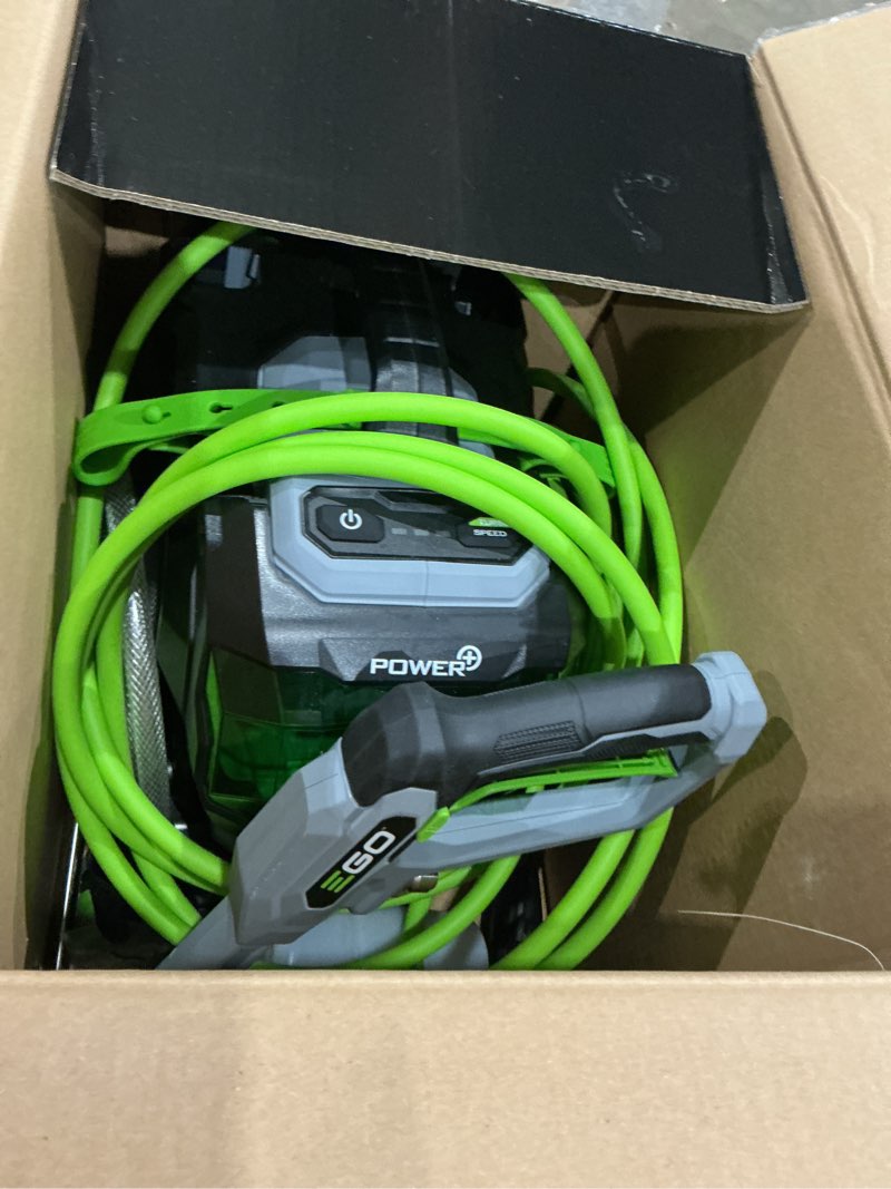 Condition photo showing As Is for ego power+ hpw2100 2100 psi battery 1.2 gpm pressure washer tool only