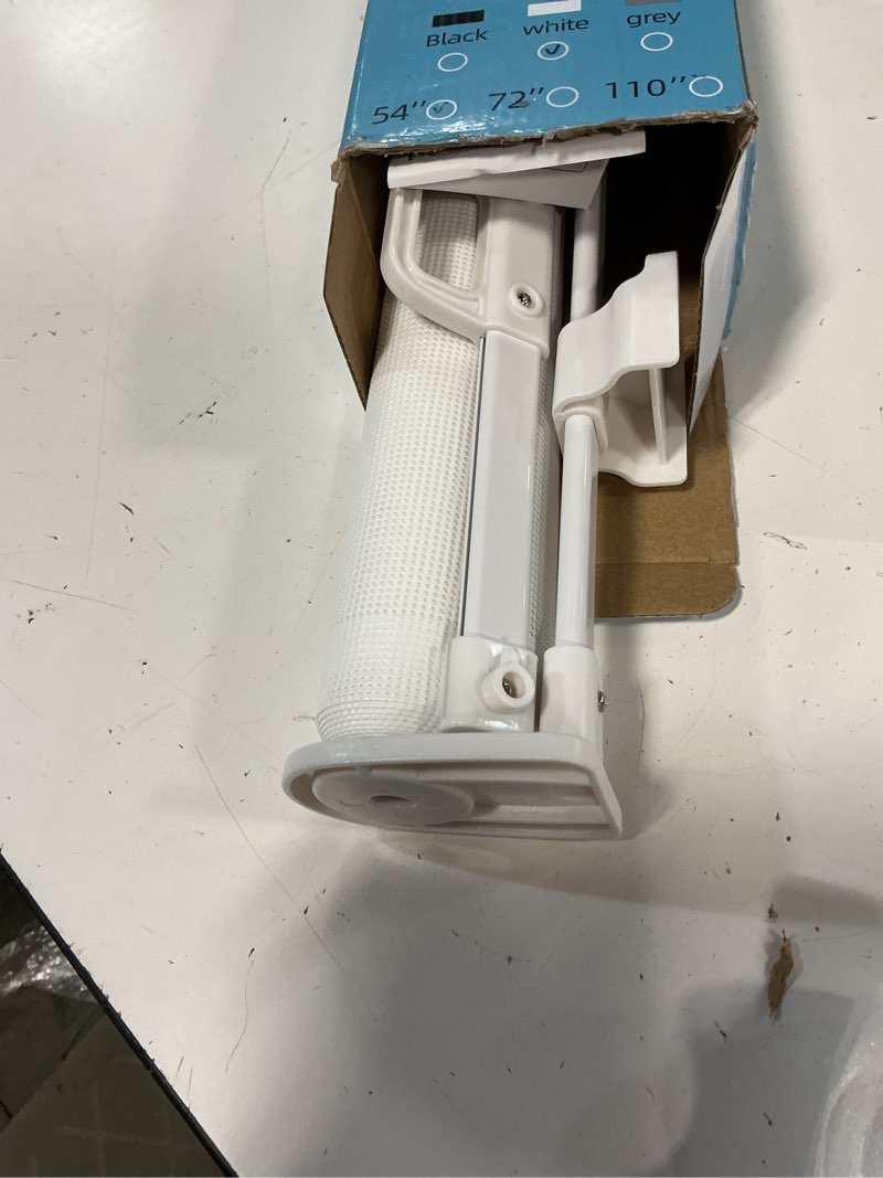 Condition photo showing Good Condition for probebi retractable baby & dog gate - extends to 54" wide, 34" tall - stair, doorway & hallway use b-white 34" tall x 54" wide
