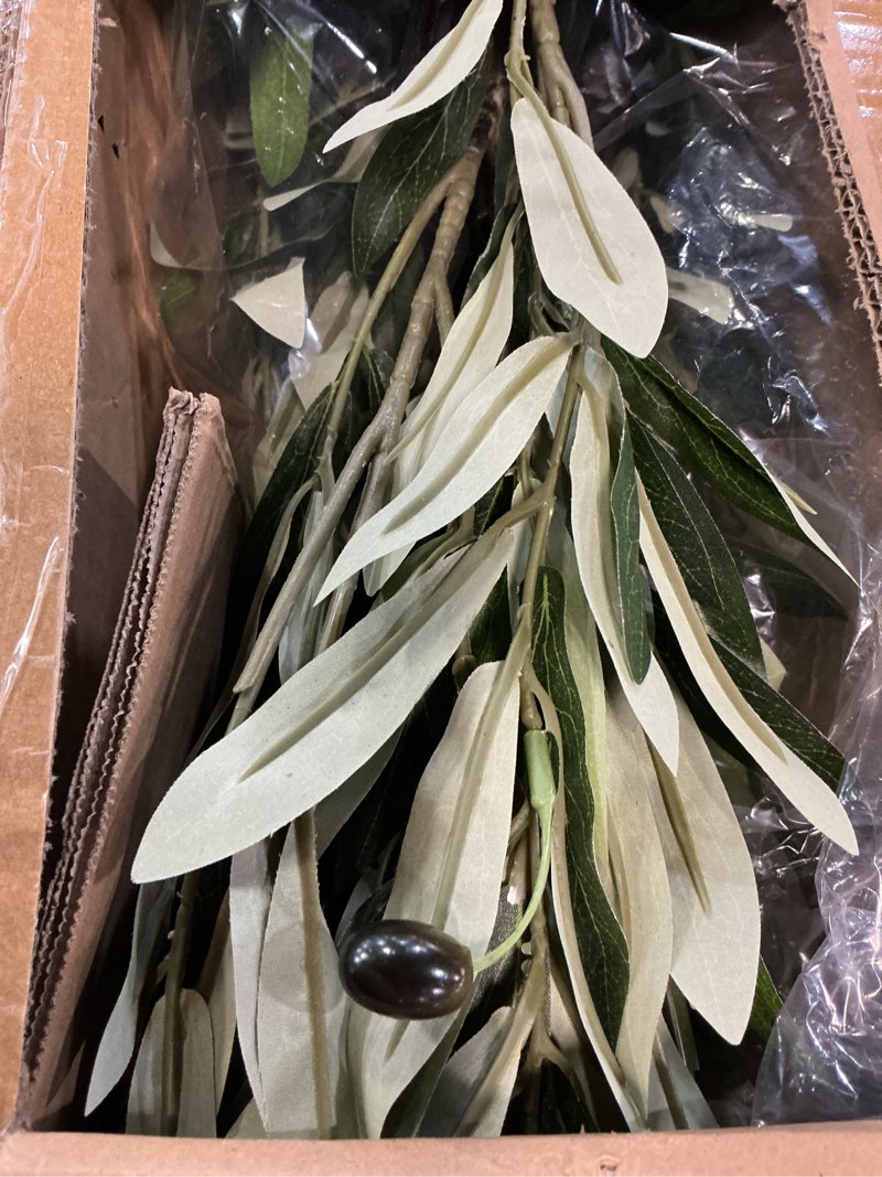Condition photo showing New/Like New for erimda 6ft artificial olive tree tall faux silk plant tall faux olive tree with natural wood trunk & lifelike fruits fake potted tree or home office decor green 6ft