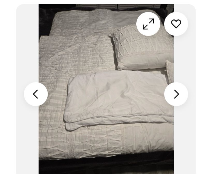 Have one to sell? Sell one like this Sell something else  Similar Items S7607c032-68d8-4a3f-a809-c54fc33e7743480988d4-d22c-4a58-b745-b68a63cbd0bbpabccf034-972b-44fb-9049-5eeaa8e14c3ao76f49ad8-b2e9-4b83-8bf7-2baa9214c3e7ncae37a44-e303-4ea1-9db0-169d26aae74d228b81e6-ad80-411a-90d7-a137dcf70016sc70f2624-540c-4df5-b4ac-0afd3f95b881a21f95c0-bb45-45d7-a68b-8a45c193d8f5de9ed817-da96-4a2e-b3c7-2a3adbe95e4aoa8e58c9a-b013-47ed-9468-ea4836de50369923a7a8-153a-4037-a5ef-9df1f024e12b5f077c61-625c-436c-90d4-aab0c8359af4rbefaa518-b237-4709-91ad-2422f0e39c3cf4a6f4b9-769f-4650-8c9e-32dfb723bf39177955f8-cfb7-4dc7-9f64-9909eadc5ea03d914eb7-4a65-4f72-99df-801024e8eae3eacf3c706-bcfc-4f6b-b1d6-c7fc1de7e6f74f6fa90f-78f5-4cb4-98b2-698014d3623c3d3fd347-d121-48f6-be44-b0c99f6a059c832c0092-031c-42b2-ac4c-3ec065291aea24cbb079-56c6-4409-a669-1a2f62ee2c19de140af8b-54cd-4047-8ecb-f85750b21f05ca316942-7bdd-44c7-9791-a8f7e9f8e01e8152c070-7afa-48da-9792-217d592b75cfc0fd4c42-7d05-4a9e-92fe-fd0a4d5f8fe424c0d2b9-fd42-4d75-aad4-053d46fa000a97550cdf-0bc2-43f2-b188-7d5c8beaf5fb0d1fa01a-1a4a-4caf-8a95-0959285d9746 See all  Madison Park Essentials 3M Scotchgard Down Alt Comforter Set Full Queen King New $47.99 Free 2-4 day delivery Direct from Madison Park 236 sold  Carleton Varney King Size Reversible Comforter Set With Decorater Pillows… Pre-owned $199.99 + $63.78 shipping Seller with 100% positive feedback  Vintage Leighton Home Accents King Comforter, 2 Pillows, 2 Shams 104 x 90"