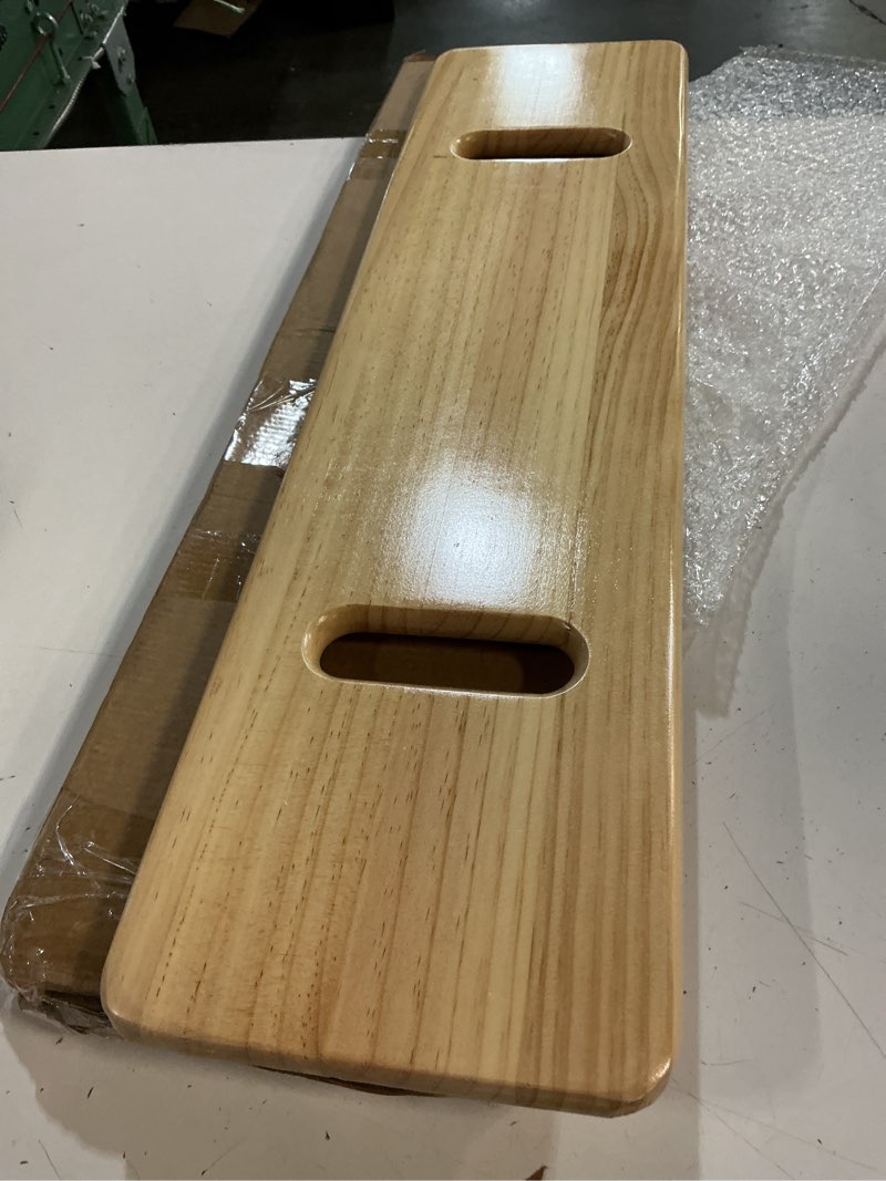 Condition photo showing New/Like New for dmi transfer board and slide board  fsa eligible  made of heavy-duty wood for patient  senior and handicap move assist and slide transfers  holds up to 440 pounds  2 cut out handles  30 x 8 x 1