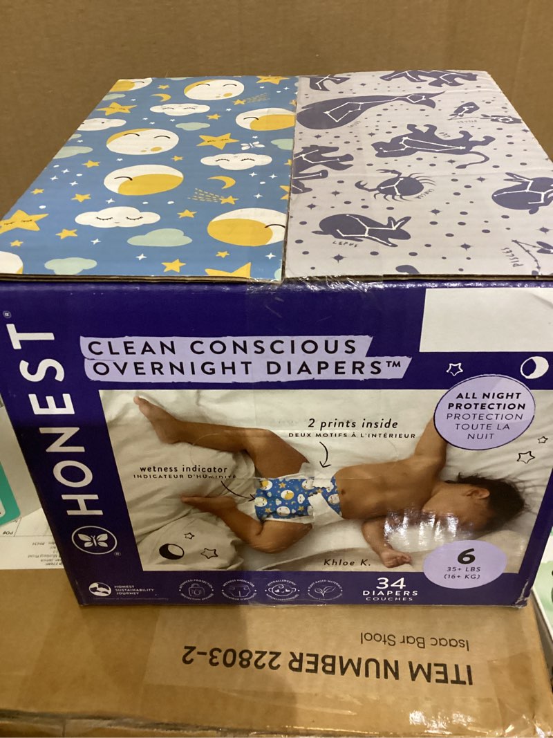 Honest Clean Conscious overnight Diapers size 6