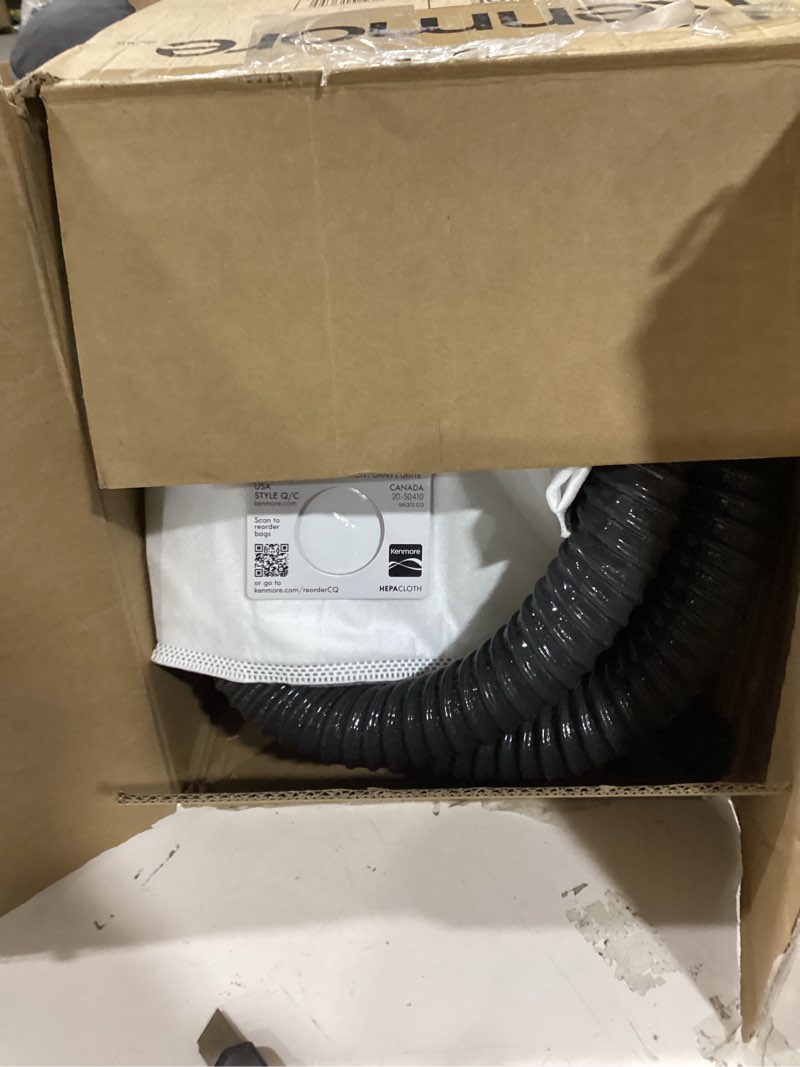 Condition photo showing New/Like New for kenmore 81414 400 series vacuum cleaner- canister - bagged - red