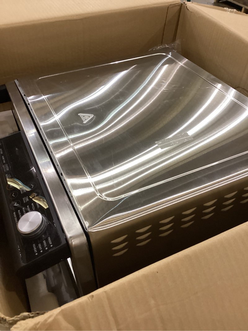 Condition photo showing Good Condition for COSORI 11-in-1 Ceramic Air Fryer Toaster Oven Combo, Flat-Sealed Heating Elements for Easy Cleanup, Innovative Burner Function, 5 Accessories & Recipes, 26QT, Silver, Stainless Steel 26 Qt Ceramic-Stainless Steel