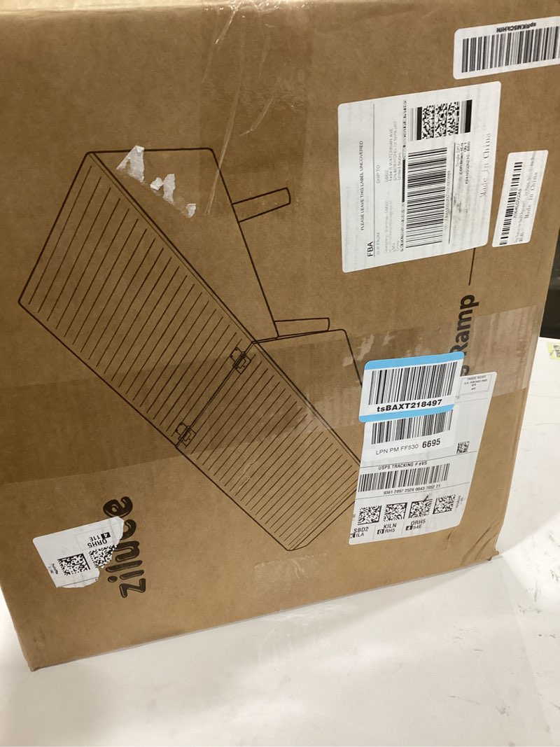 Condition photo showing As Is for Dog Stairs for Small Dogs and Cats, Dog Ramp for Couch and Bed, Foldable 2-in-1 Wooden Pet Steps for Puppy, Split Ottoman Design?Brown?