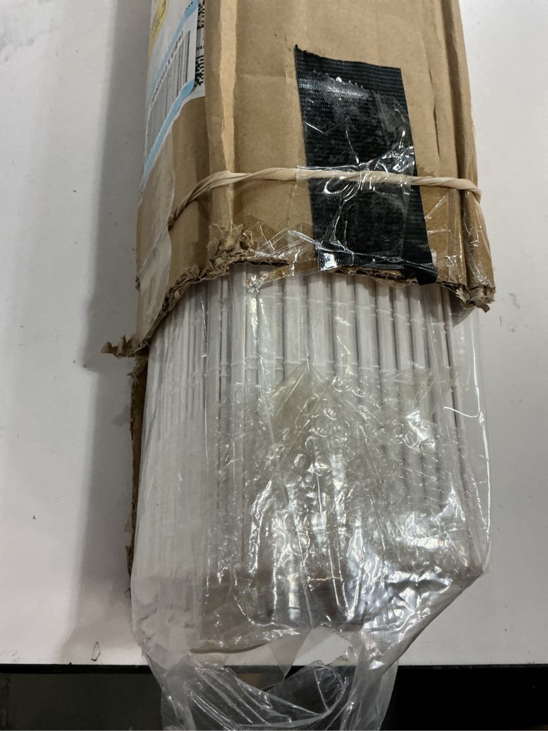 Condition photo showing New/Like New for Cordless Bamboo Roman Shades for Windows, Blinds Size (45.5" W ×64" H) Colour (Alpine Ivory) Alpine Ivory 45.5" W × 64" H