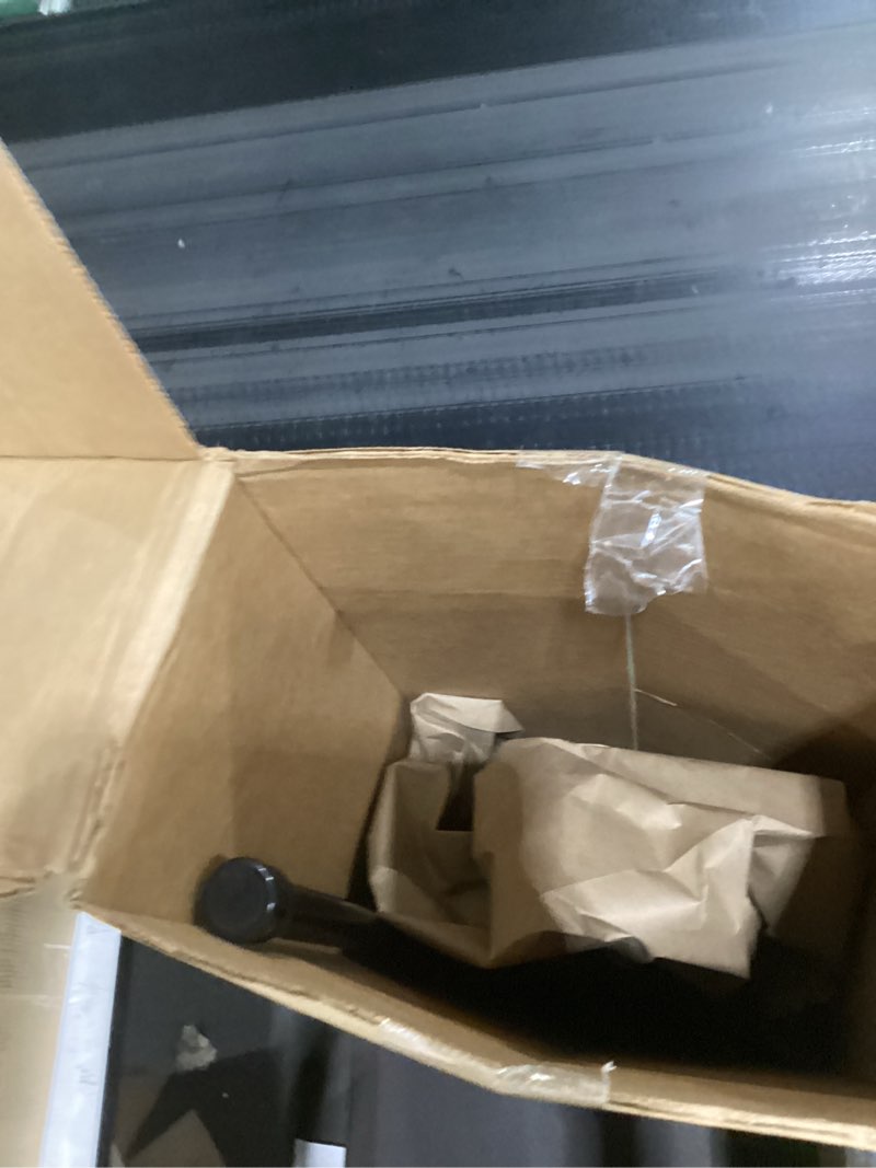 Condition photo showing As Is for no sectional assembly shower curtain rod 56-104 inch, 1" diameter spring long adjustable tension curtain rods for bathroom windows closet no drilling no rust, black black 56-104inch, no assembly