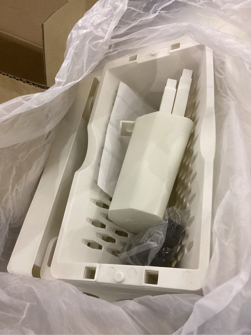 Condition photo showing As Is for 5-Tier Rolling Book Cart, Multi-Functional Movable Storage Book Rack Bookcase, Removable Kids Rolling Bookshelf Rolling Utility Cart with Lockable Casters For Classroom Study Office Bedroom (White) White 5 Tier Book Rack