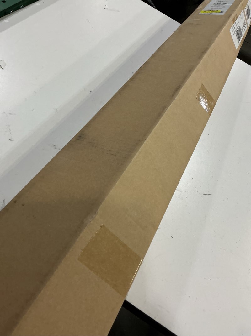 Condition photo showing Good Condition for kamanina curtain rods for windows 84 in 120 in wx1 inches (6-12ft) long heavy duty curtain rod, 7/8 inch adjustable decorative drapery rods with netted texture finials, bronze, size: 84 in 120 in wx1 \" antique bronze 84 in 120 in wx1