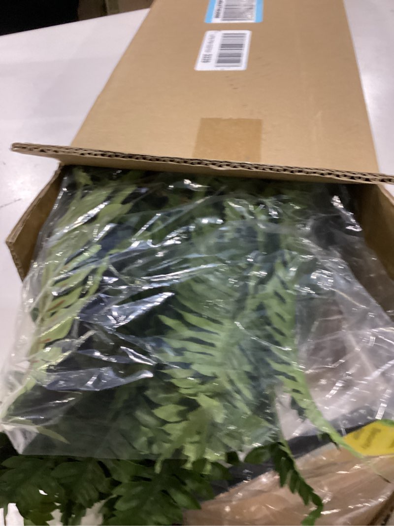 Condition photo showing Good Condition for muhanjia 56” silky artificial boston fern, 128 fronds large hanging plants for outside planter,bush floor plants large for home decor porch patio garden indoor outdoor (jy-128fronds1pcsgreen)