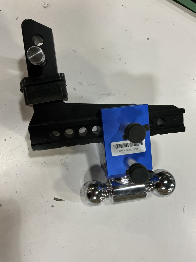 Condition photo showing Good Condition for orion motor tech adjustable trailer hitch, heavy duty drop hitch 2 inch receiver, 8" drop & rise hitch with 2" & 2-5/16" balls, 360° dual-ball mount with 12500 lb. towing capacity for class iii & iv 2" receiver 8" drop & rise-aluminum hitch