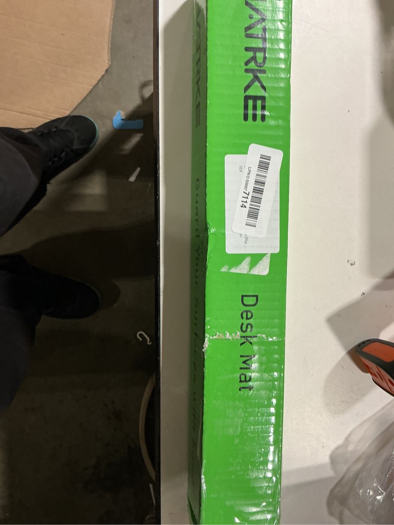 Condition photo showing Good Condition for natrke clear desk mat pad, 35.4" x 15.7" large transparent desk protector, 1.5mm pvc waterproof non-slip writing desk pad blotter for desktop home office, 90 x 40 cm clear 35.4" x 15.7"