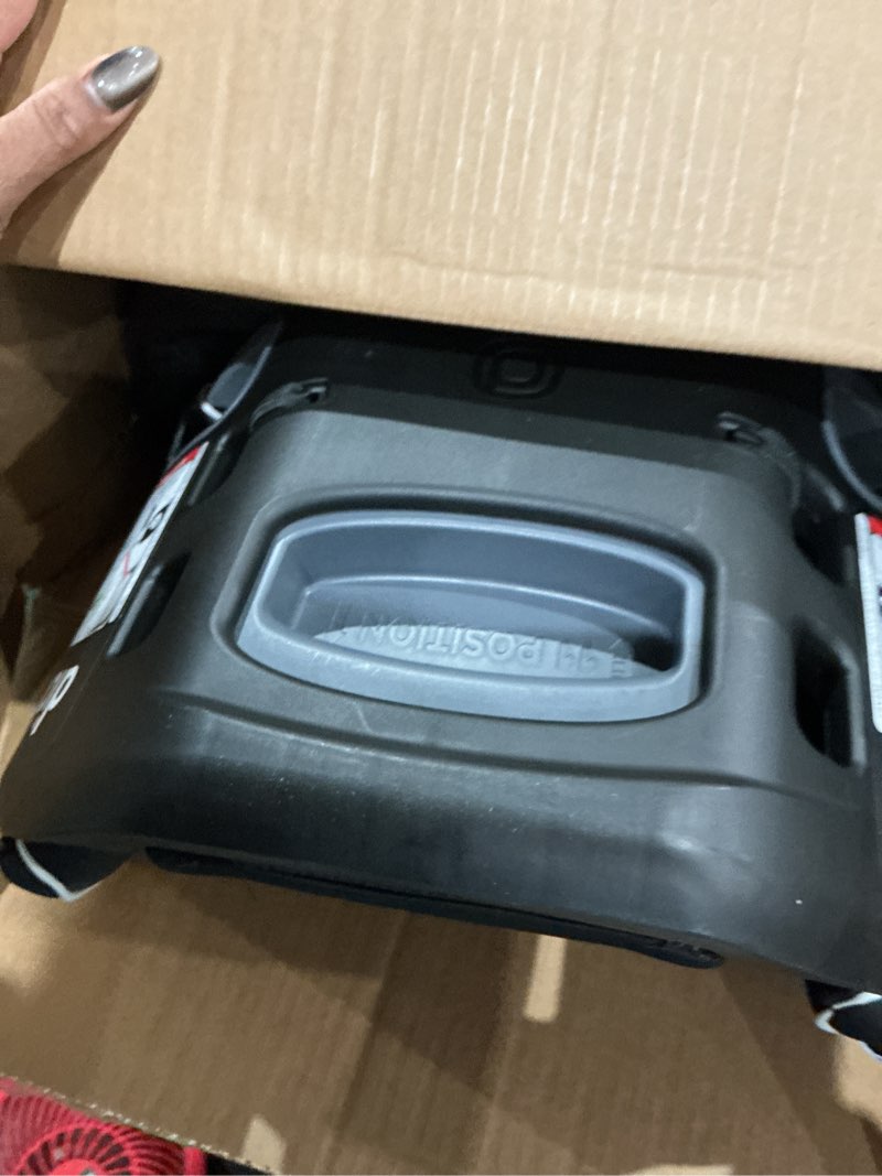Condition photo showing As Is for diono connect3 rxt 2-in-1 high back booster, slim fit 3-across in many mid-sized sedans and suvs, for children from 40-120 lbs., lightweight with latch, black storm