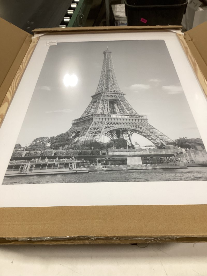Condition photo showing New/Like New for upsimples 20x30 Poster Frame, Display Pictures 16x24 with Mat or 20x30 Without Mat, Wall Hanging Picture Frame, Natural, 1 Pack Natural 20x30