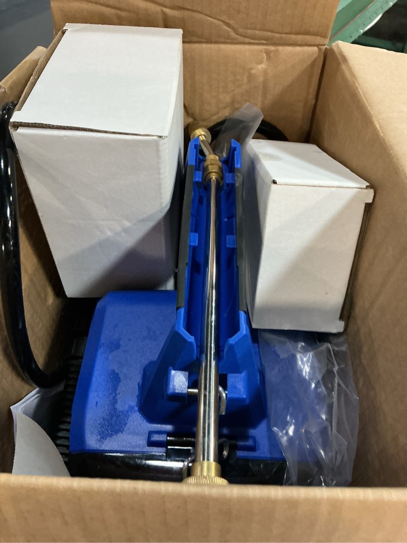 Condition photo showing As Is for kobalt 2.11-gallon plastic pump sprayer