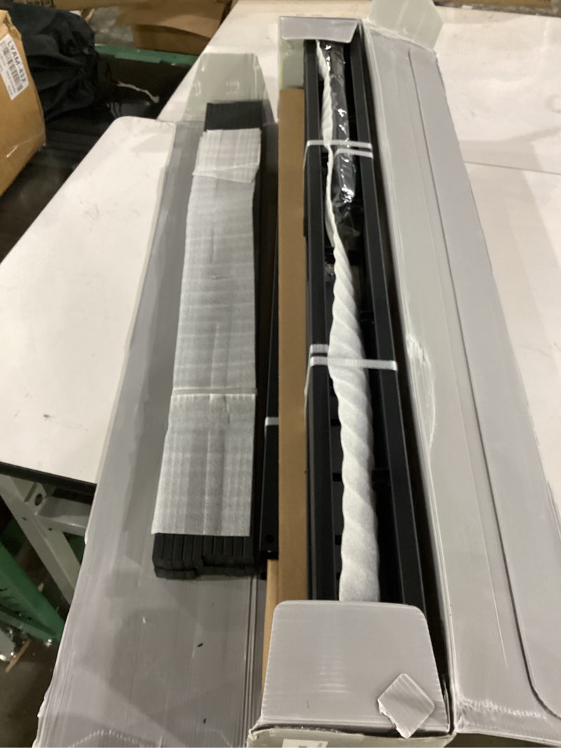Condition photo showing Good Condition for hunlostten 18in high heavy duty california king bed frames no box spring needed, metal platform cal king bed frame with round corners, easy assembly, noise free, black california king 18 inch