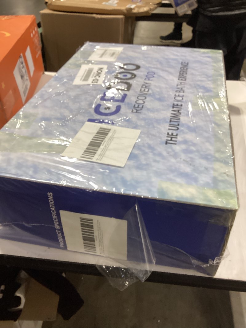 Condition photo showing New/Like New for new upgrade xl 175-gallon oval ice bath tub - 6 layered portable bathtub, drop-in bathtubs foldable with cover cold plunge tub for athletes, home gym, outdoor recovery use