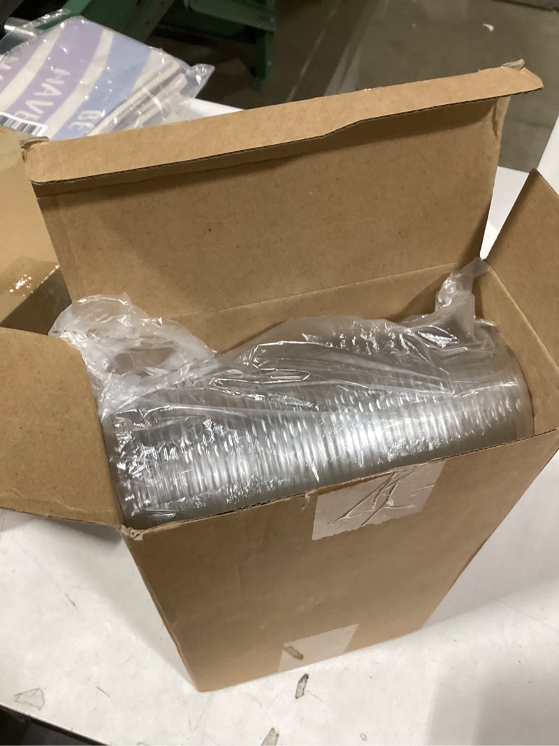 Condition photo showing Good Condition for Baderke 50 Pcs Round Bottom Plastic Cups with Sip Lids Clear Disposable Iced Coffee Cups for Smoothie Cold Beverage Coffee Shops and Party Catering(14 oz,Clear) Clear 14 oz