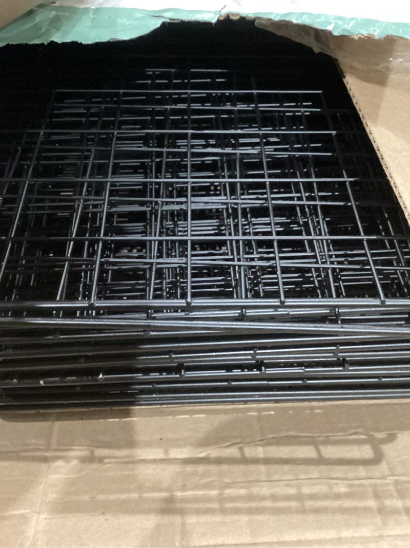 Condition photo showing As Is for amazon basics 6 cube wire grid storage organizer, stackable cubes, cubby bookcase, display shelf, 14" d x 14" w x 14" h, black black 6 cube