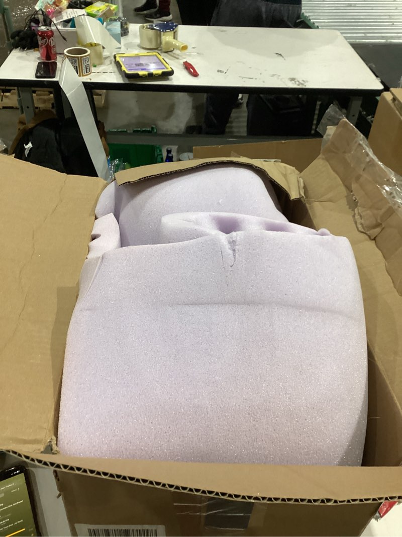 Condition photo showing As Is for Best Price Mattress 2 Inch Egg Crate Memory Foam Mattress Topper with Soothing Lavender Infusion, CertiPUR-US Certified, Dorm Essentials, Full Full 2 Inch Egg Crate