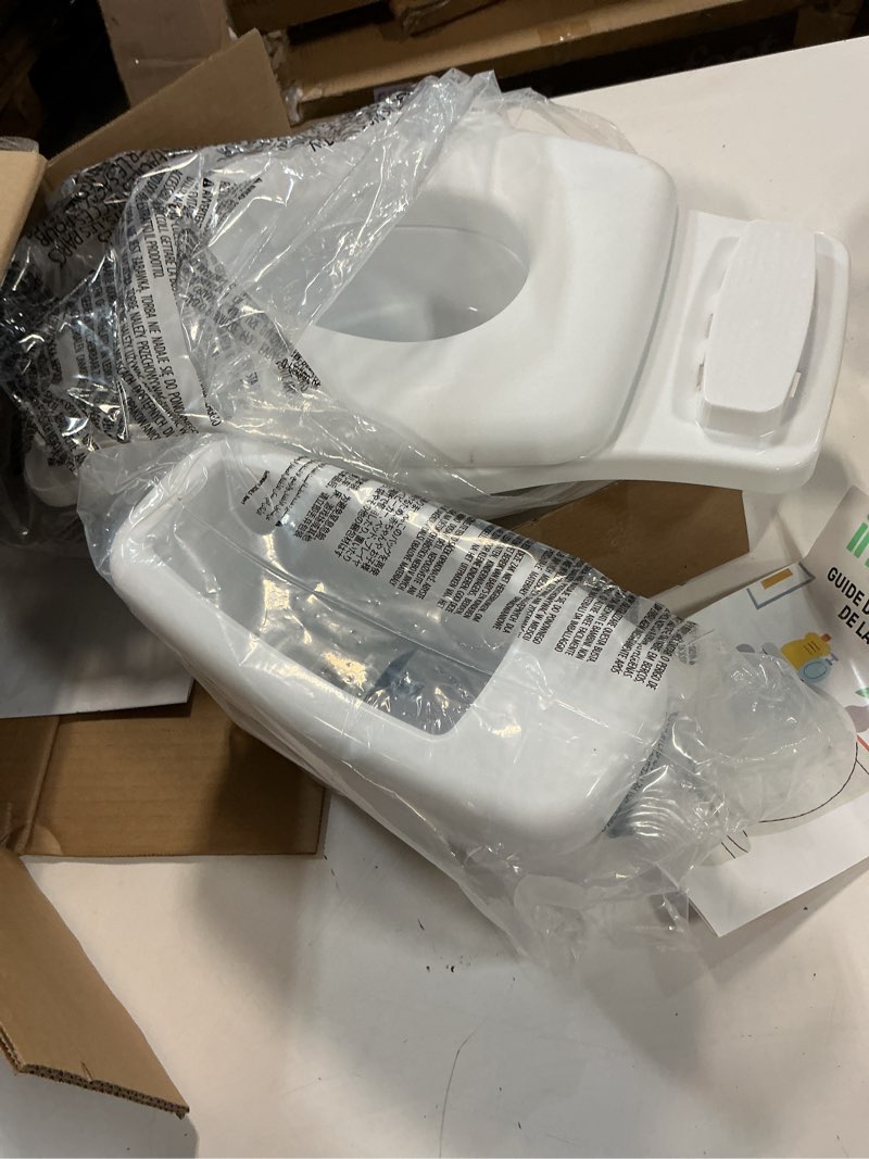 Condition photo showing Good Condition for Summer Infant by Ingenuity My Size Potty Pro in White, Toddler Potty Training Toilet, Lifelike Flushing Sound, for Ages 18 Months+, Up to 50 Pounds