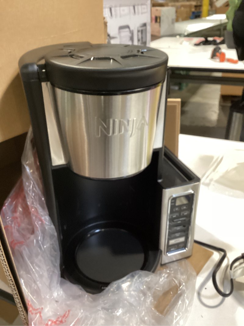 Condition photo showing Good Condition for ninja 12-cup programmable coffee brewer, 2 brew styles, adjustable warm plate, 60oz water reservoir, delay brew - black/stainless steel