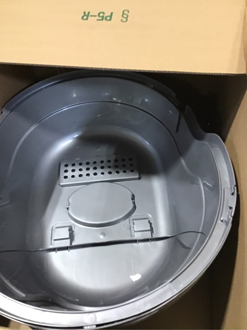 Condition photo showing As Is for Nature’s Miracle Hooded Flip Top Litter Box for Cats, With Built-In Odor Control Charcoal Filter Silver/Grey
