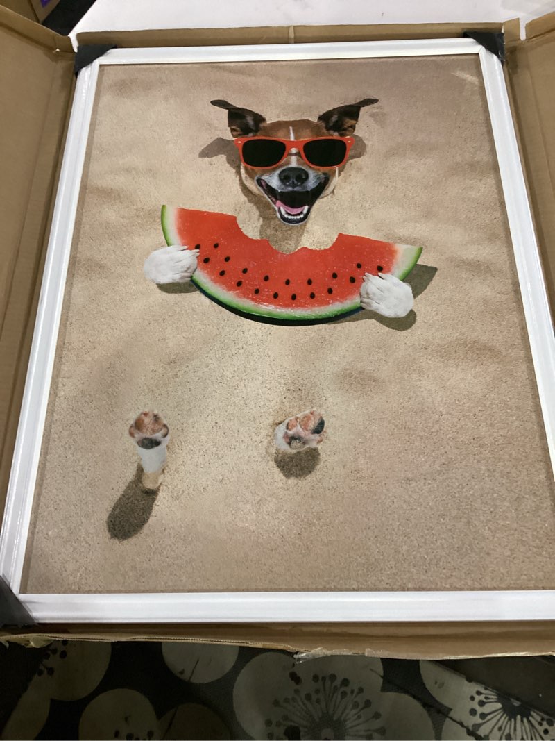 Condition photo showing Good Condition for 18x24 picture frame white matted to 16x20 photo, oak wooden frame 18 x 24 photo for wall, minimalist wood poster frame18 by 24 with real glass 18"x24"art frame for home decor gifts white woodgrain 18x24in