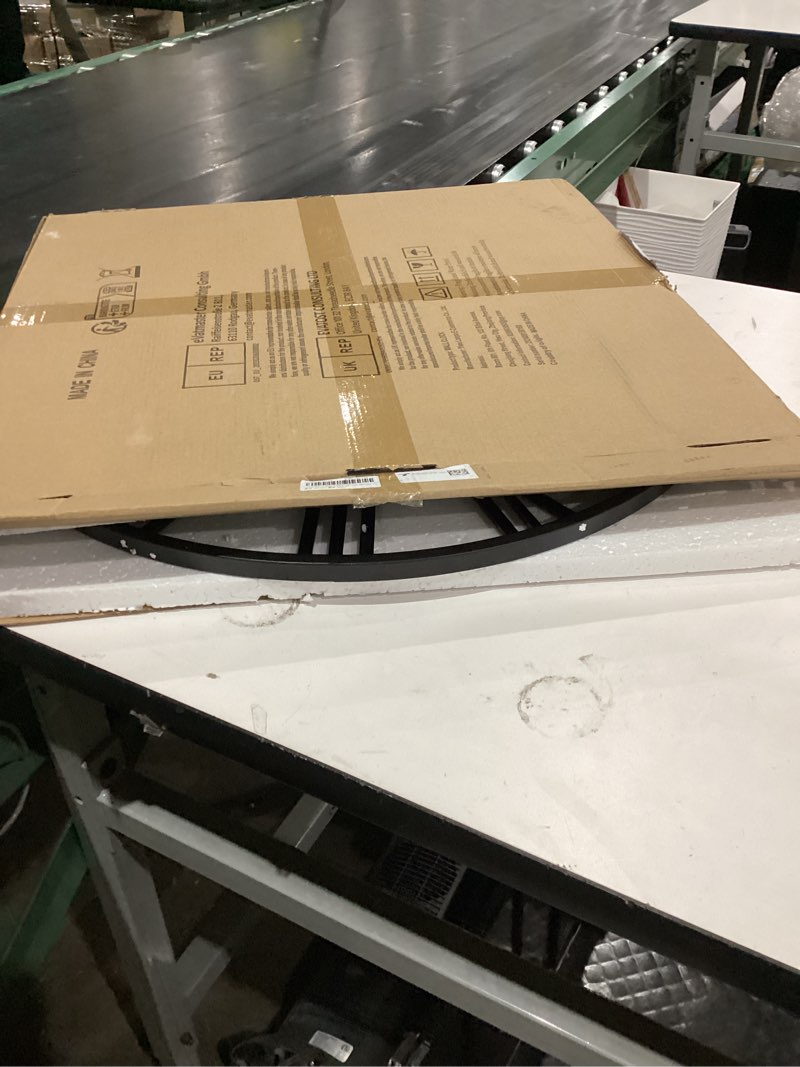 LEIKE Large Wall Clock, 24" Completely Silent, Non Ticking, Battery-Operated,Rustic Round Modern Met