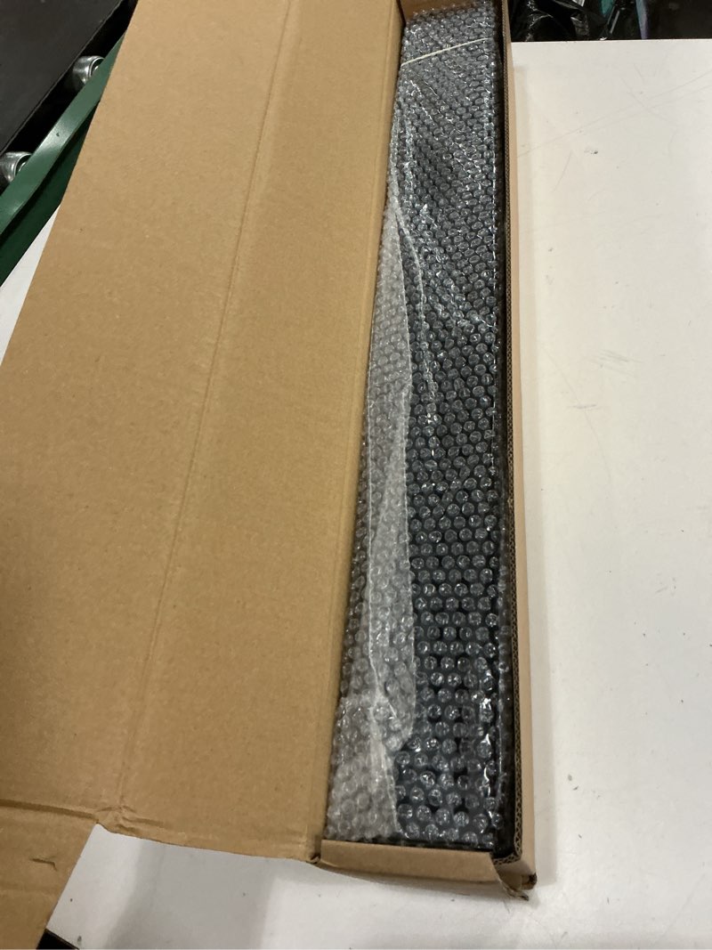 Condition photo showing Good Condition for baronage linear shower drain 24 inch, 304 stainless steel rectangular floor drains with square grate & deep v-shaped waterway, high flow anti-clog system for bathroom, matte black matte black 24 inch