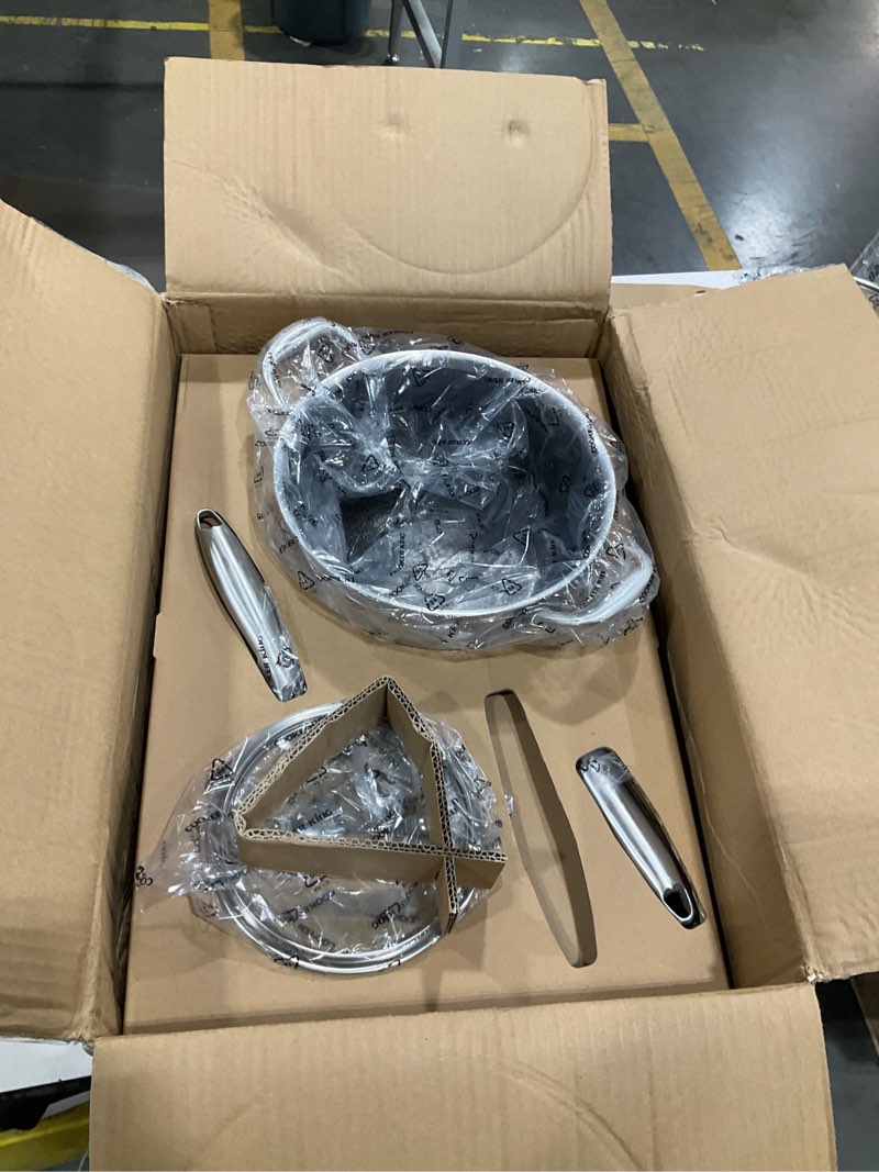 Condition photo showing Good Condition for cooker king stainless steel cookware set, pots and pans set non stick, frying pans, saucepan, saute pan & stock pot, non toxic, induction, oven, dishwasher safe, pfoa free 8