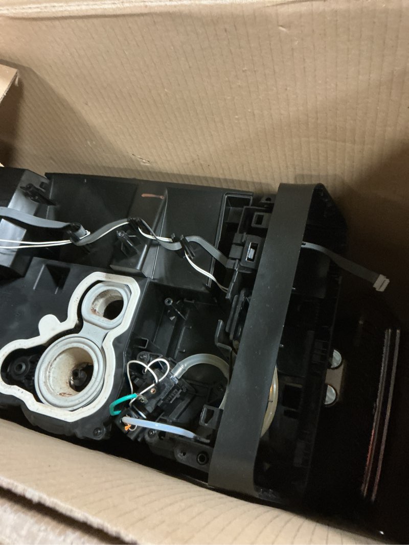 Condition photo showing As Is for philips 5500 series fully automatic espresso machine, lattego milk system, integrated grinder, 20 hot & iced coffee pre-sets, quick start, silentbrew, 15-bar pressure, black chrome (ep5544/94) black, chromed