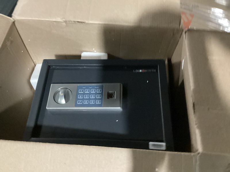 Condition photo showing As Is for locksworth safe box