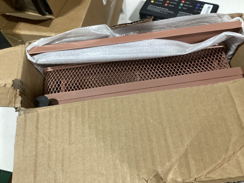 Condition photo showing New/Like New for opnice desk organizers and accessories, 2-tier computer monitor stand with drawer and 2 pen holders, laptop stand, office desk accessories for office supplies, rose gold rose gold 1-pack