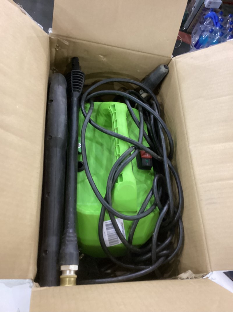 Condition photo showing As Is for Greenworks 1800 PSI (1.1 GPM) Electric Pressure Washer PWMA Certified 1800PSI?Handle? 1800PSI