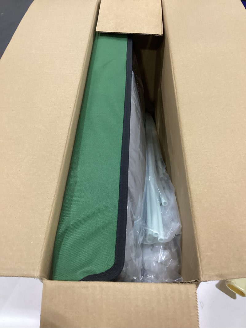 Condition photo showing New/Like New for weatherproof heated cat house for outdoor in winter, heated cat bed kitty shelter with cat heating pad, insulated & safe escape door, warm home for outside stray cat green 16"x26"x14"
