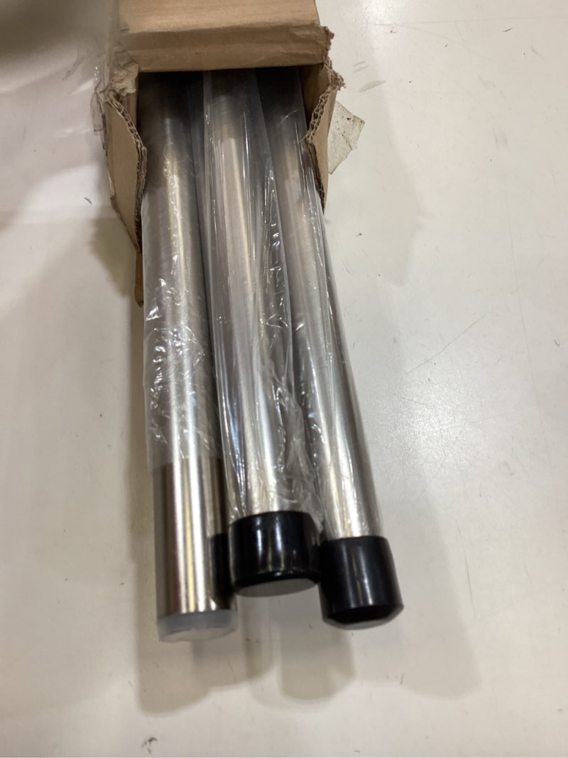 Condition photo showing Good Condition for modern curtain rods, 1inch diameter decorative single window rod telescoping 100-150 inch adjustable drapery rods matte nickel color for bedroom living room kitchen office matte nickel 100-150"
