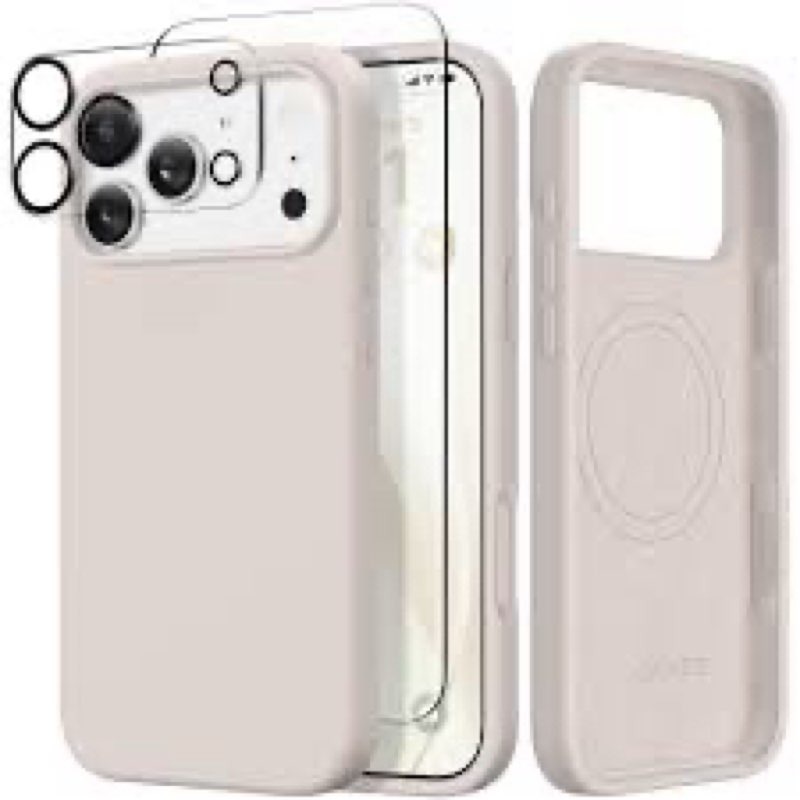 GONEZ Magnetic for iPhone 17 Pro Case, Compatible with MagSafe, [Screen Protector + Camera Lens Prot(similar no same)