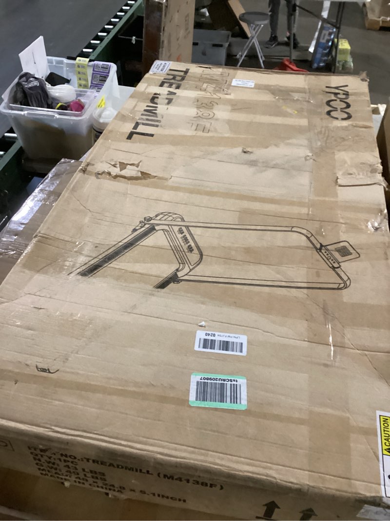 Condition photo showing New/Like New for foldable treadmill with incline, walking pad with handle bar 3 level incline, portable folding treadmills for home/office 300 lbs capacity, quiet desk treadmill with remote control & app