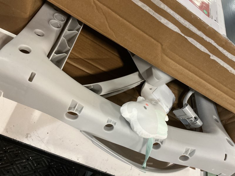 Condition photo showing As Is for ingenuity keep cozy 3-in-1 grow with me vibrating baby bouncer, seat & infant to toddler rocker, vibrations & -toy bar, 0-30 months up to 40 lbs (weaver)