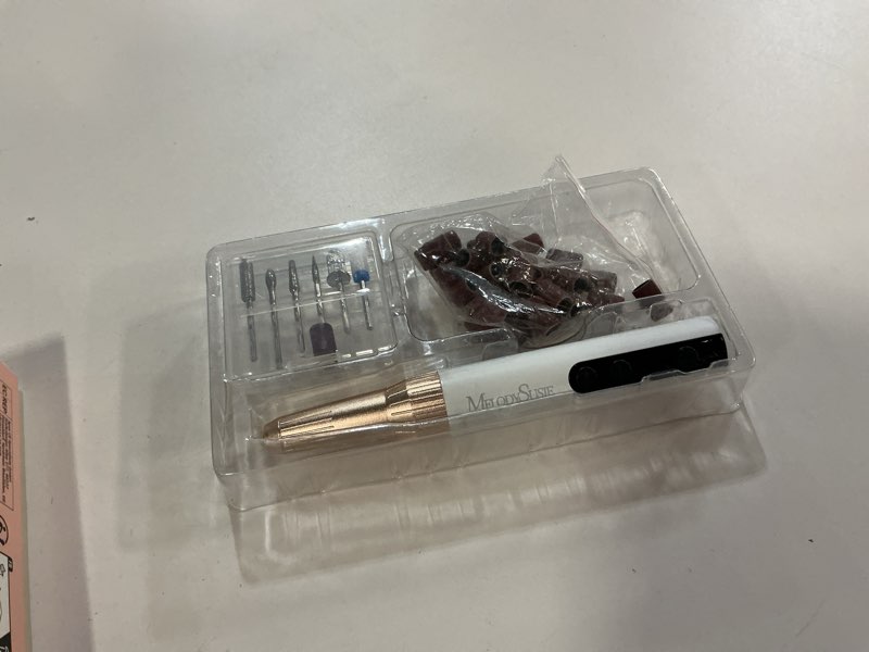 Condition photo showing As Is for melodysusie pc180e cordless rechargeable nail drill