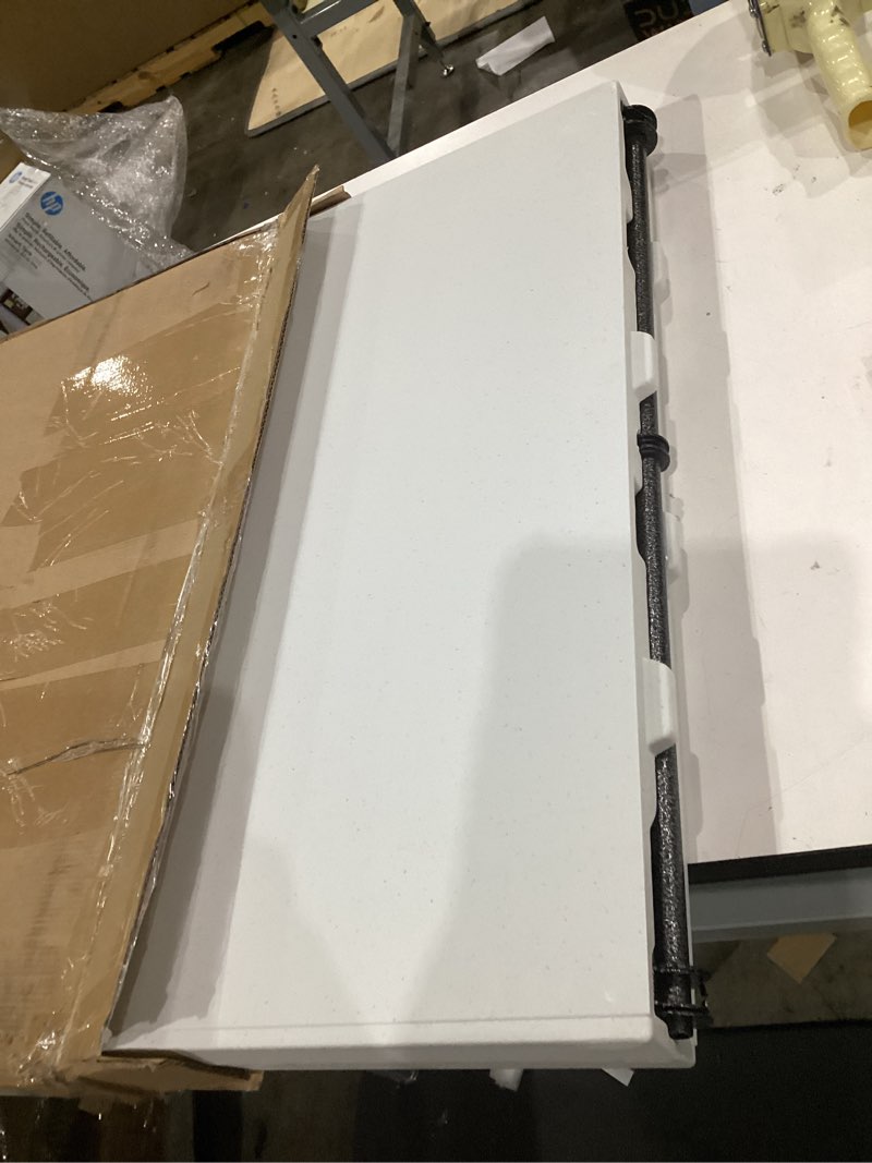 Condition photo showing Good Condition for 6ft folding table plastic 6 foot foldable table hdpe portable banquet surface fold-in-half desk utility for working meeting,parties, picnic, camping, weddings, catering, garden dining-white white 6 foot