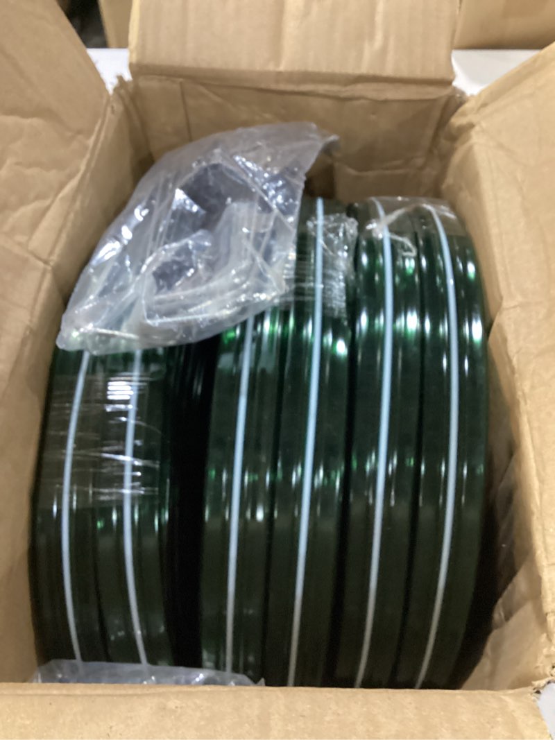 Condition photo showing Good Condition for secbulk 150 ft (50ft*3) flat sprinkler hose for lawn watering garden soaker hose with holes, heavy duty lightweight no-kink water hose with stakes, irrigation hose, great fun for kids and dog