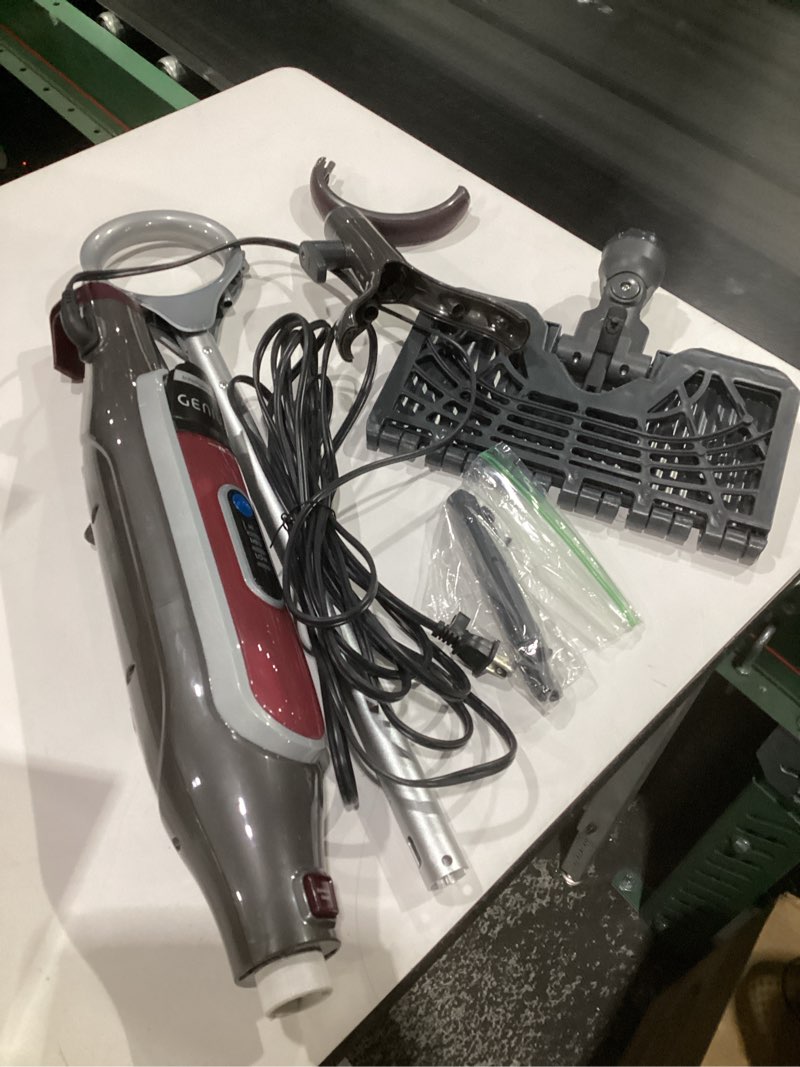 Condition photo showing As Is for (used, incomplete parts,damaged)shark genius hard floor cleaning system pocket (s5003d) steam mop, burgundy/gray steam genius premium