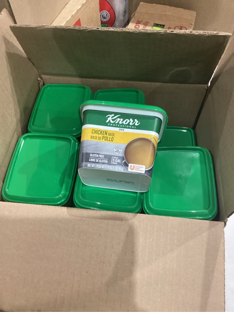 Condition photo showing New/Like New for Knorr Professional 095 Chicken Stock Base Gluten Free, No added MSG, 0g Trans Fat, 1 lb, Pack of 12