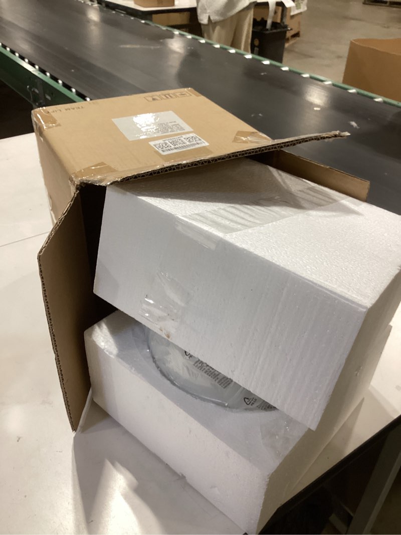 Condition photo showing New/Like New for 10 Inch Ball Table Lamp with Glass Shade Stylish Ball Light Lamp for Bedroom Living Room and Bookshelf Modern Design Perfect for Home Decor, Without Bulb White 10 Inch