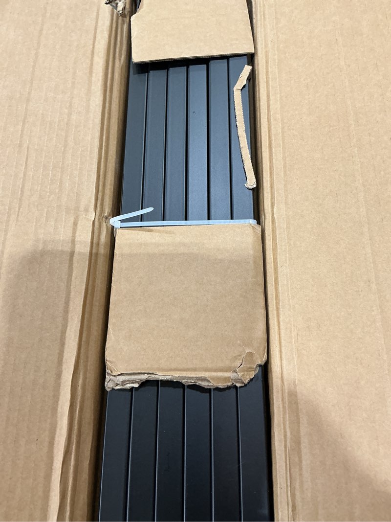 Condition photo showing Good Condition for eastern tree grid wall panels, gridwall panels stand with t-base, black wire grid wall panel display with wheels, craft fair display rack, retail display, 2 packs 2.5'x 6', extra more 20 pieces hooks